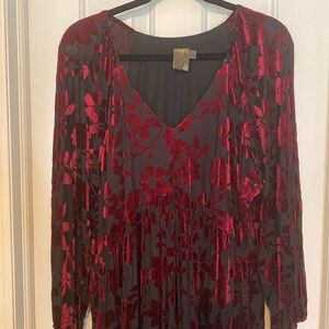 Velvet textured dress